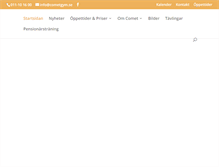 Tablet Screenshot of cometgym.se